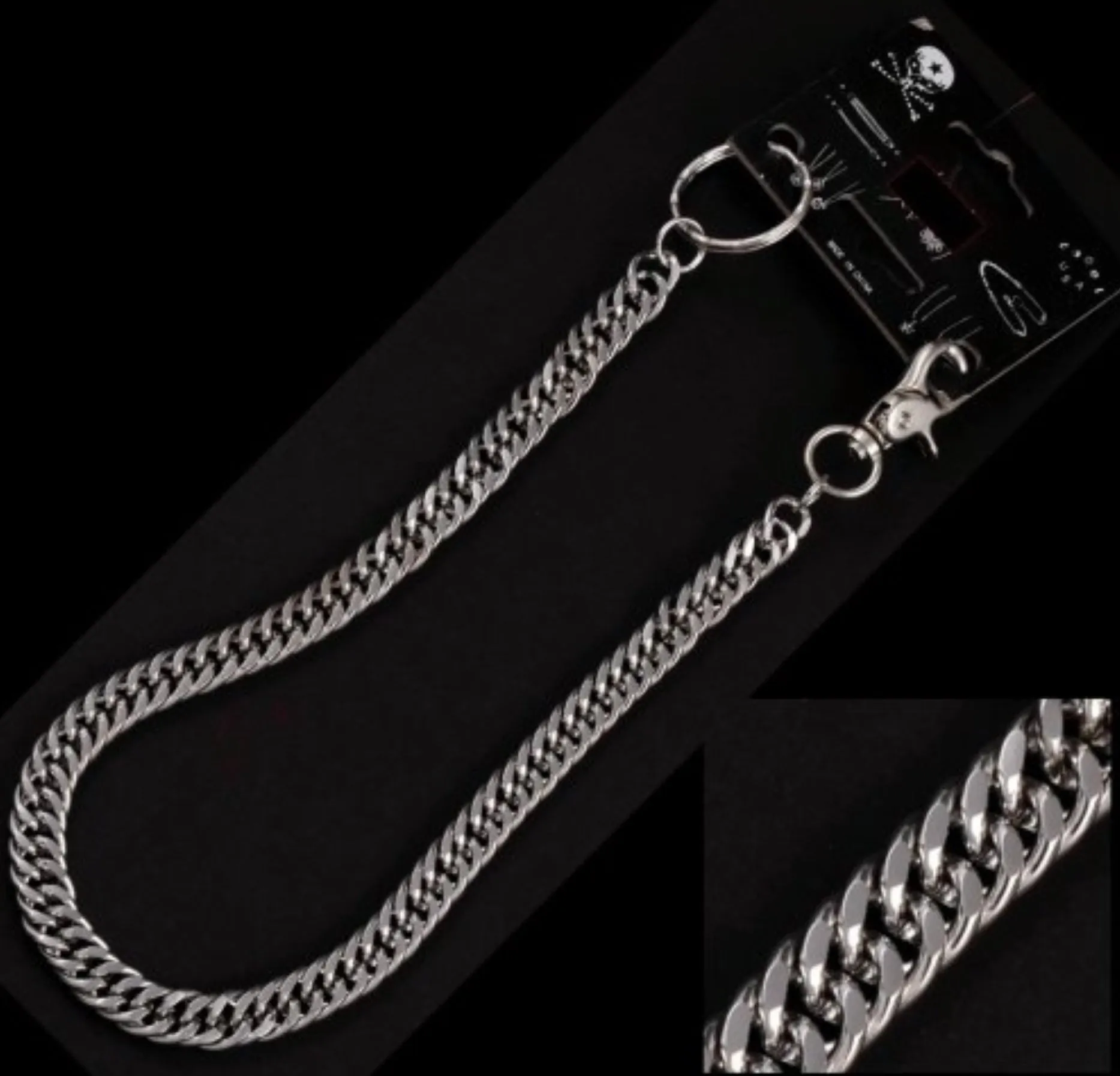 20” Chromed Wallet Chain