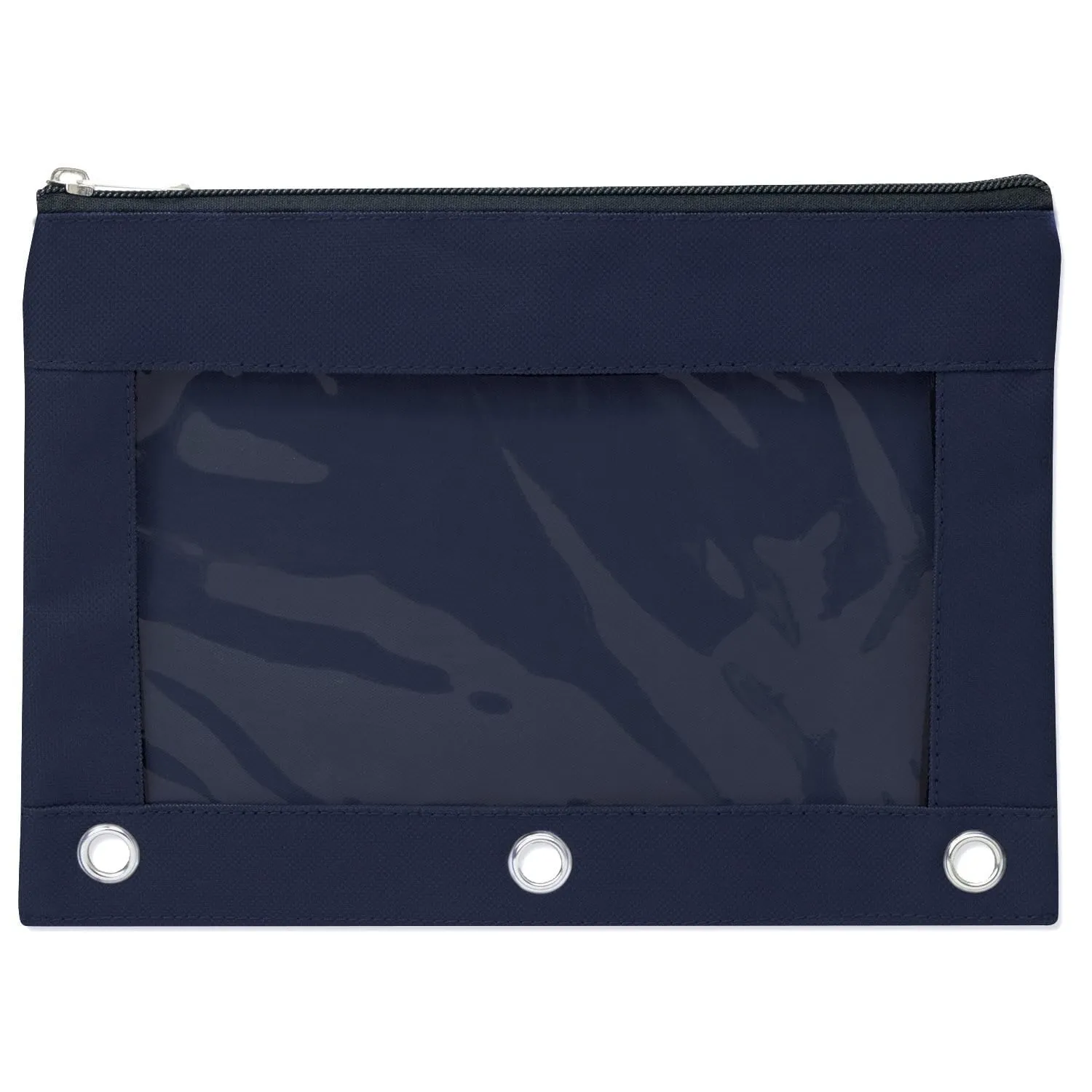 3 Ring Binder Pencil Case with Window - 8 Colors