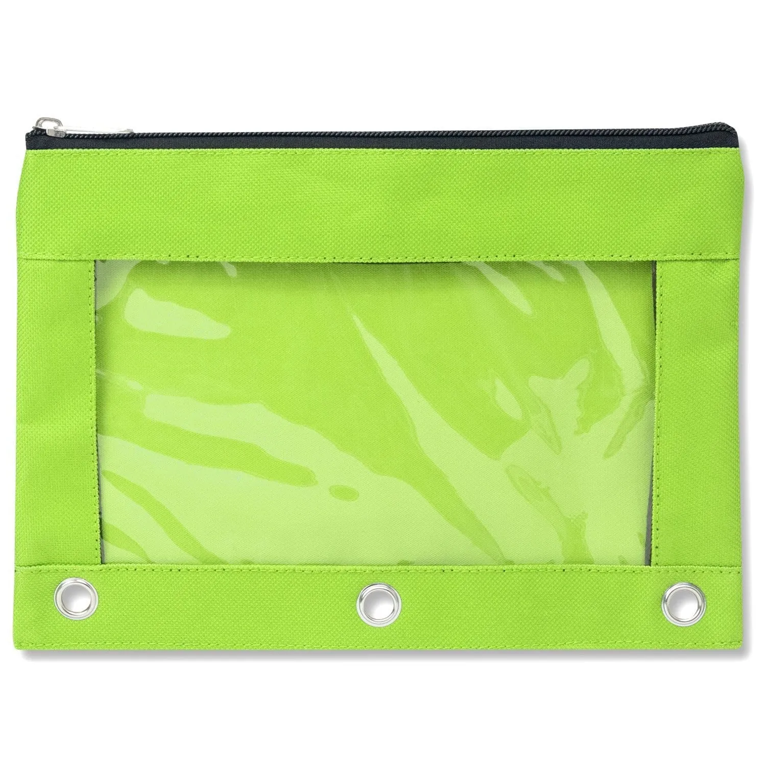 3 Ring Binder Pencil Case with Window - 8 Colors