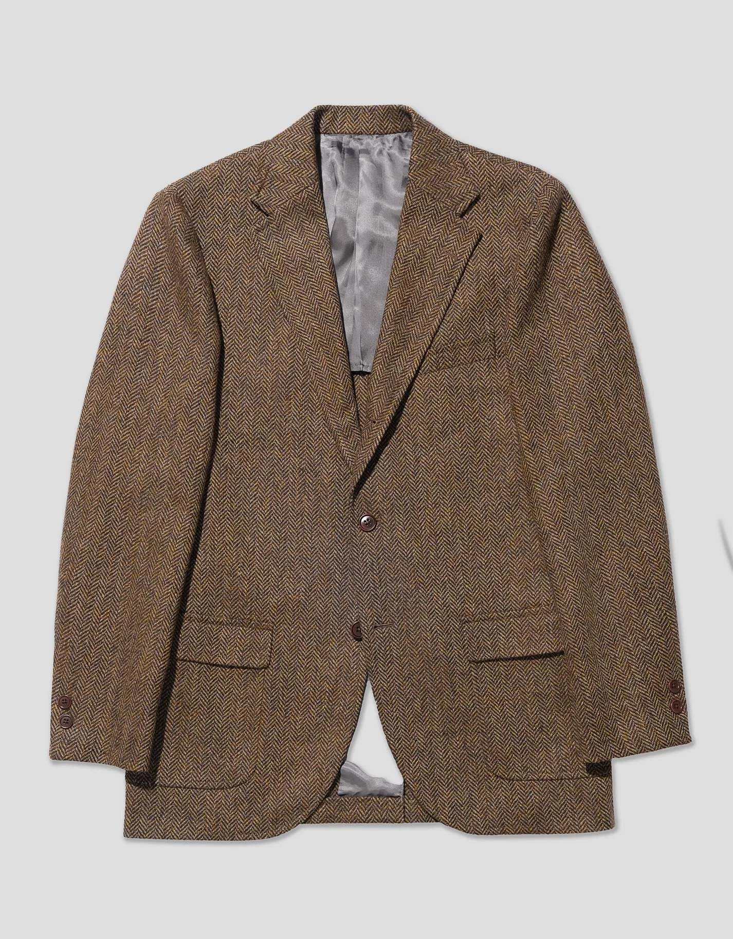 BROWN/OLIVE HERRINGBONE SPORT COAT