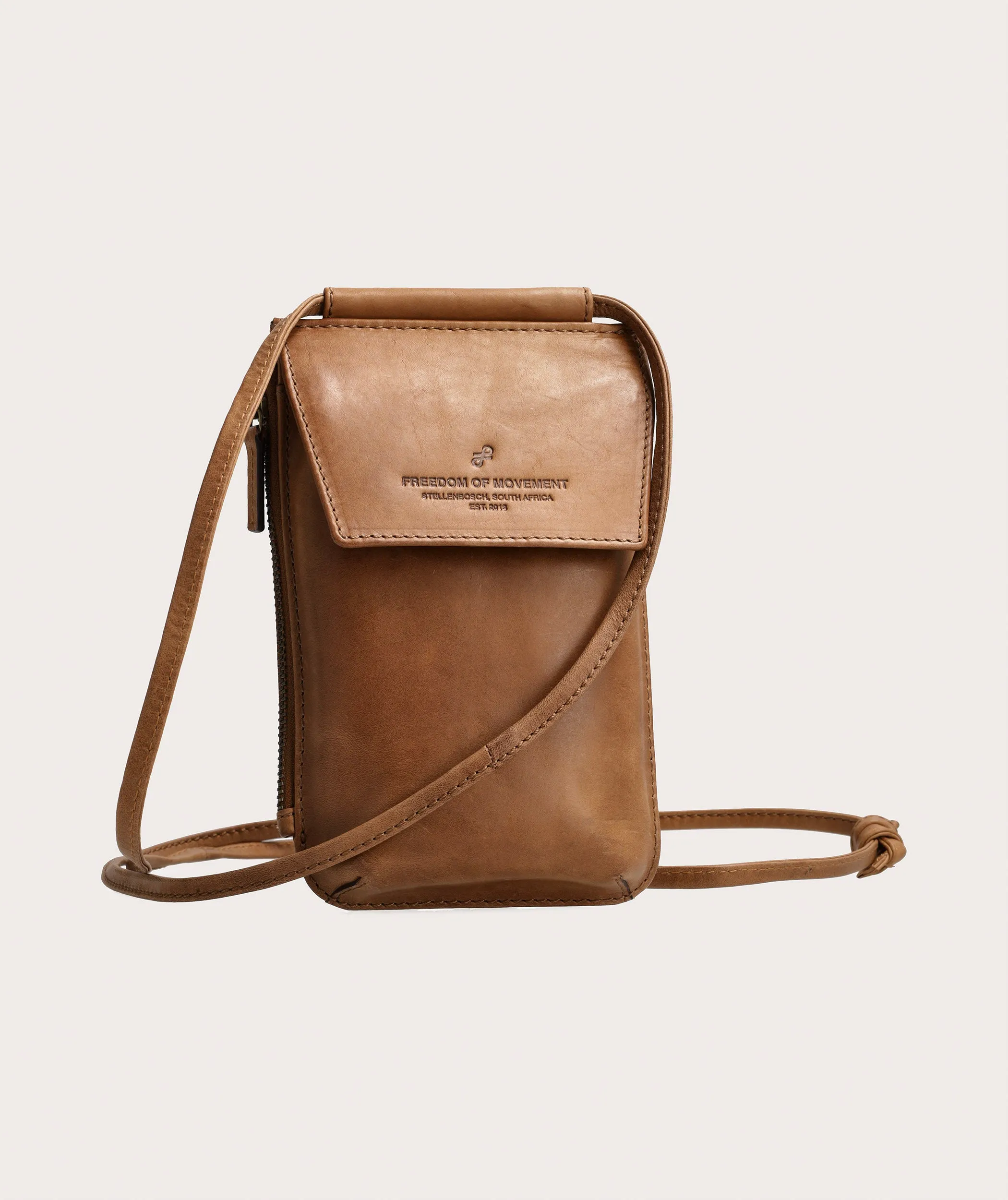 Crossbody Cellphone Pouch - Pecan