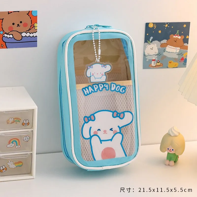 Cute Transparent Pencil Case