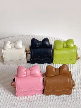 Dainty Doll Bow-Embellished Crossbody Bag