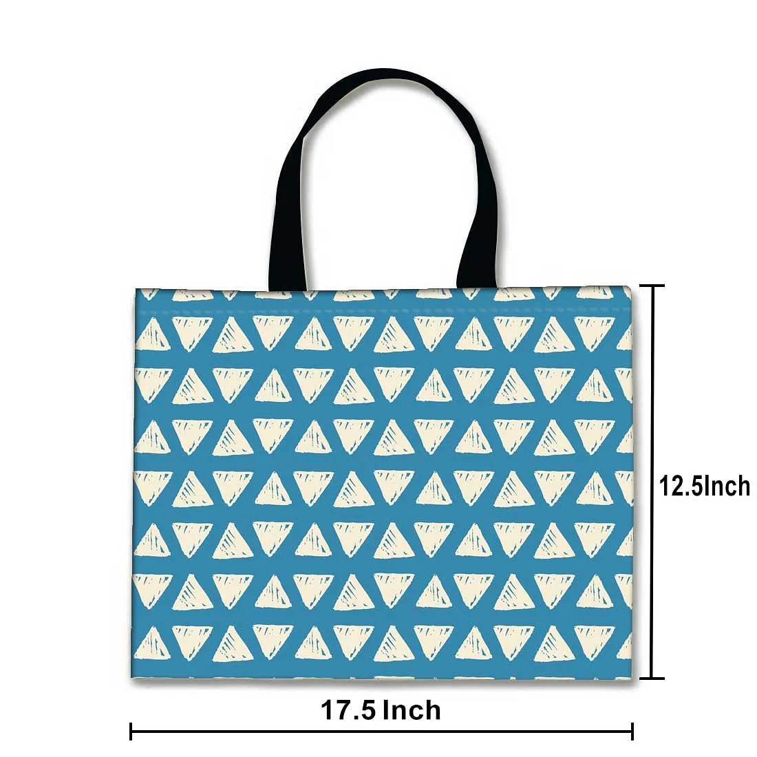 Designer Tote Bag With Zip Beach Gym Travel Bags -  Blue Maze