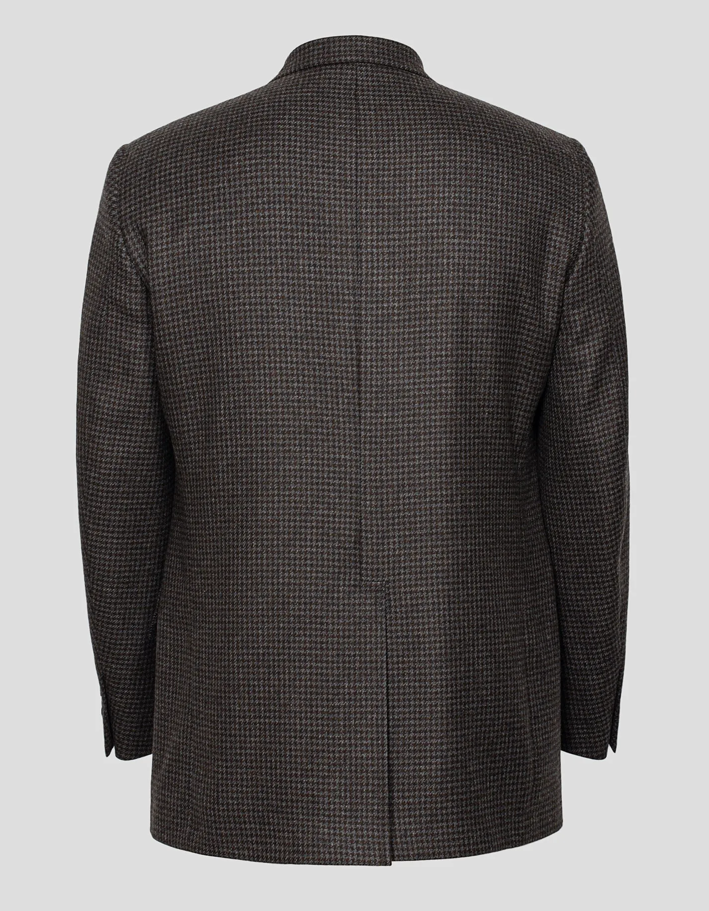 GREY/BROWN CHECK CASHMERE SPORT COAT - MTO