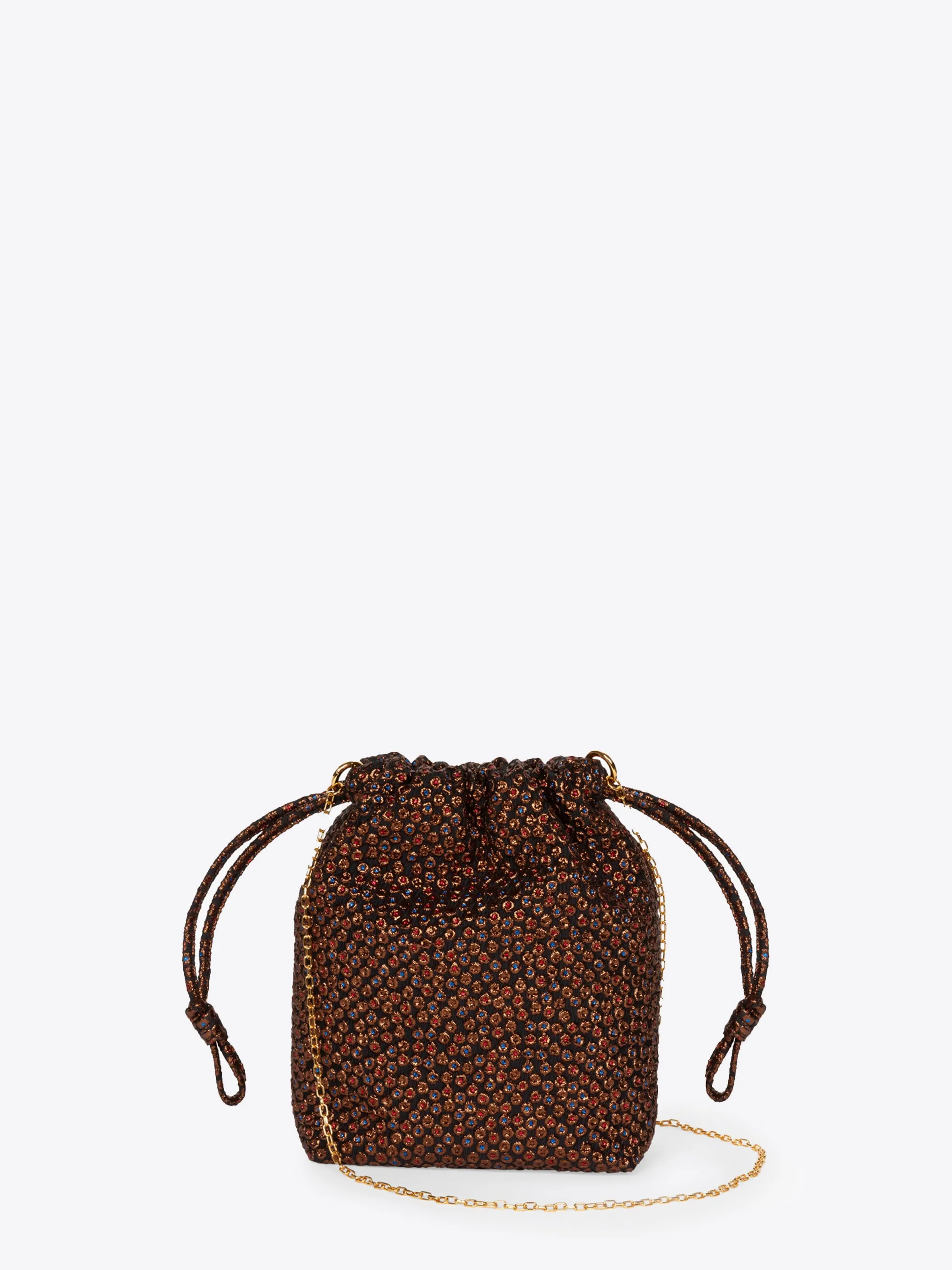 Jacquard pouch bag