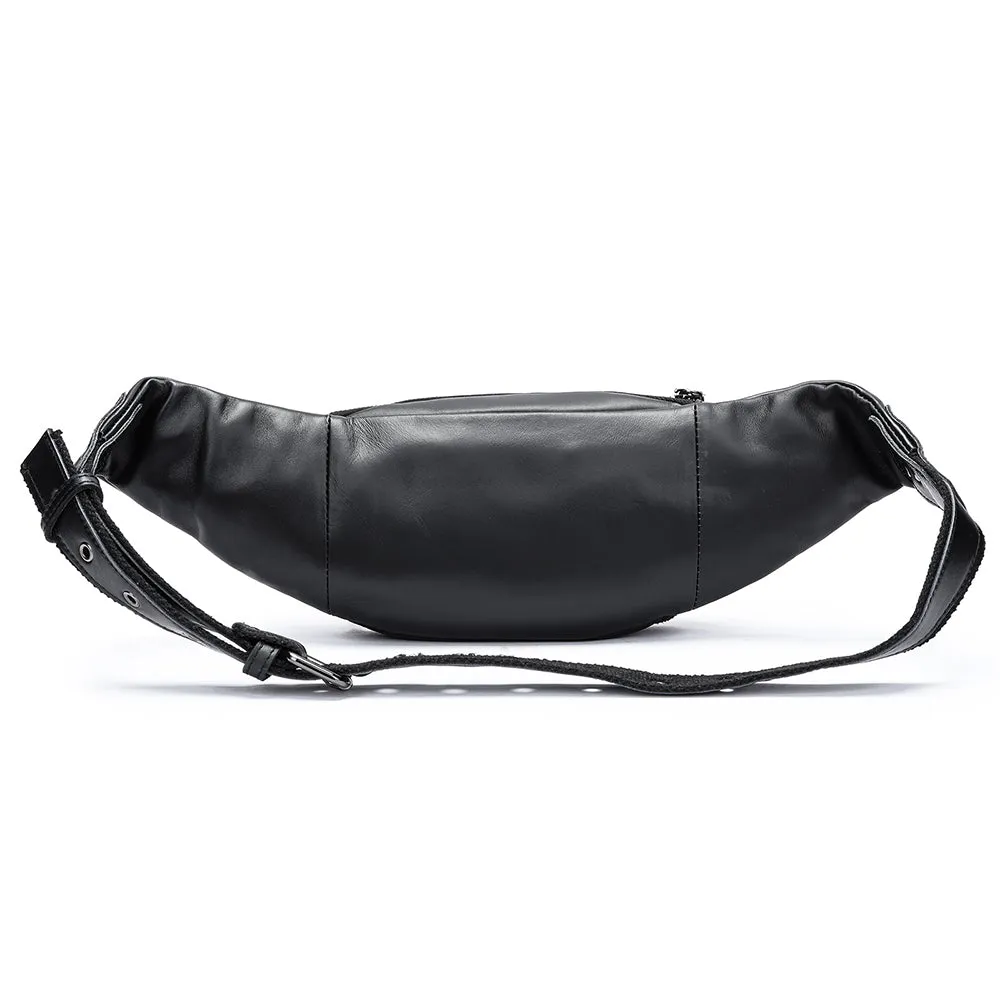 Luxury Leather Pillow Waist Messenger Bag