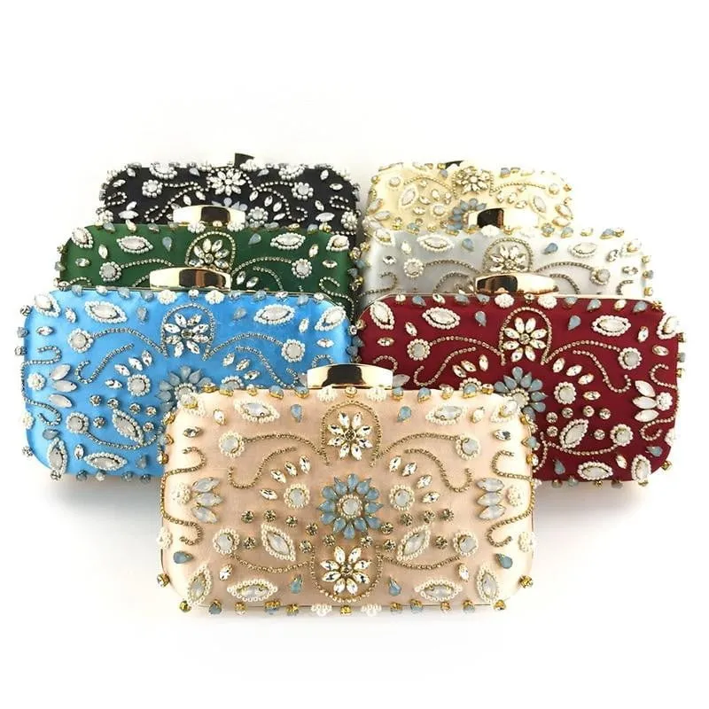 Luxy Moon Beaded Evening Clutches for Weddings