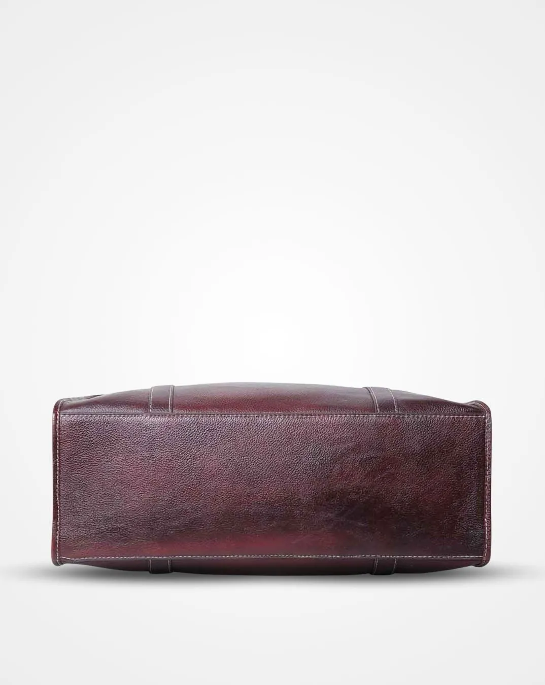 Marin - The Maroon Leather Travel Duffle - Luggage Bag