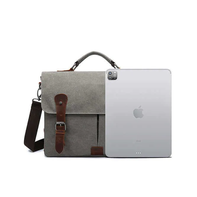 Men's Canvas Laptop Messenger Bag - Fits 13" Laptop