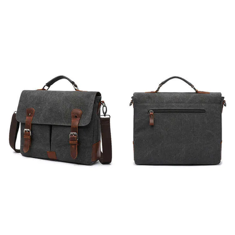 Men's Canvas Laptop Messenger Bag - Fits 13" Laptop