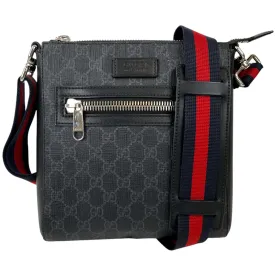 Men's Gg Crossbody Messenger Bag Black