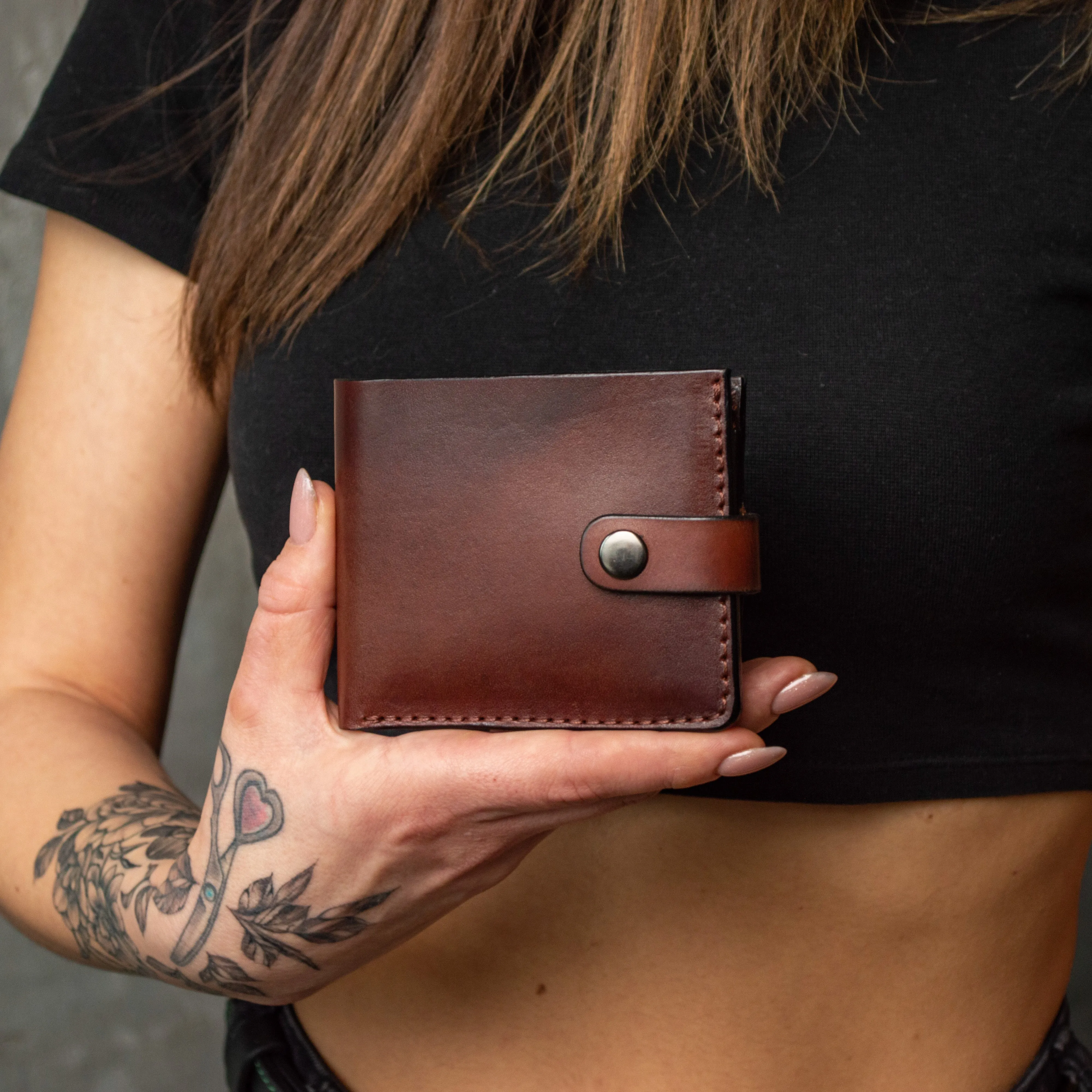 Mens Wallet,Bifold Brown Leather Wallet