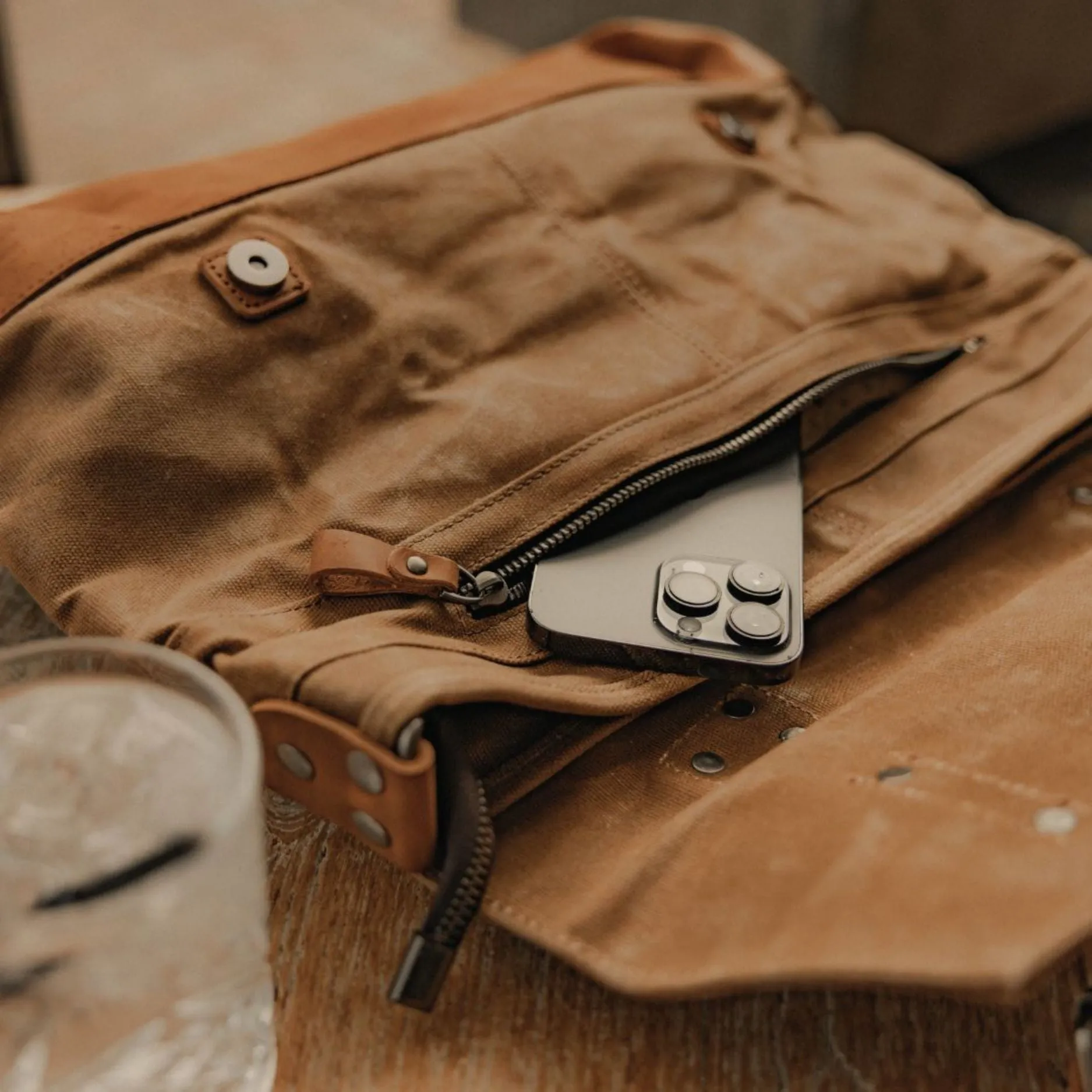 Mersey - Waxed Canvas Messenger Bag