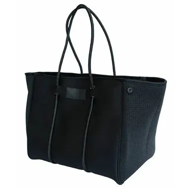 Midnight Zipper Tote - Black