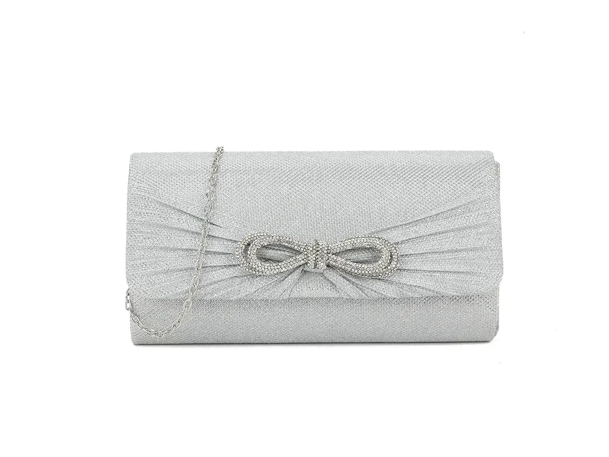 Miley Silver Clutch