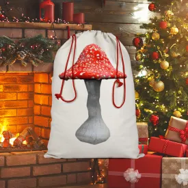 Mushroom2 Sublimation Linen Drawstring Sack