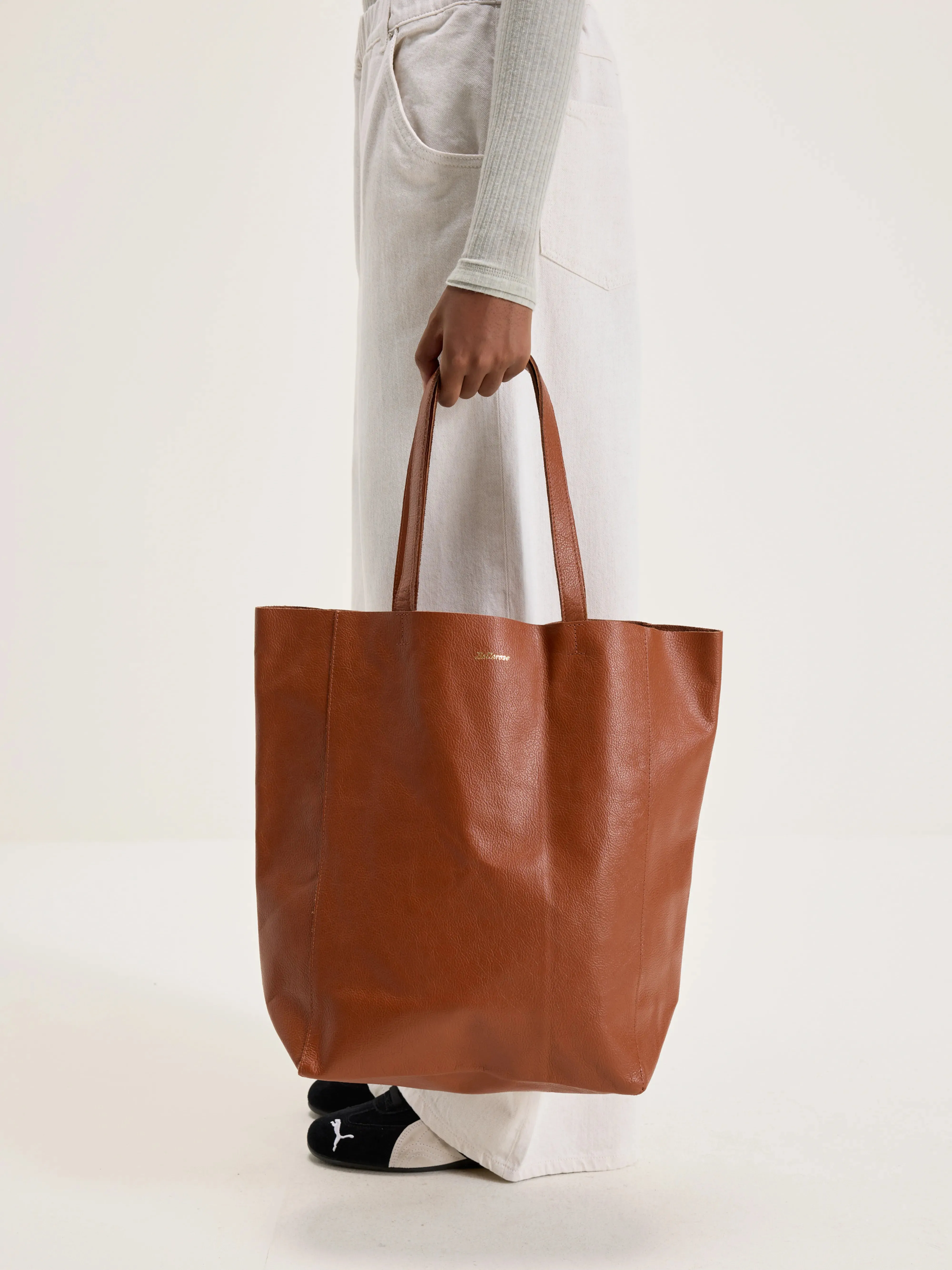 Nirya tote bag (242 / W / BROWN)