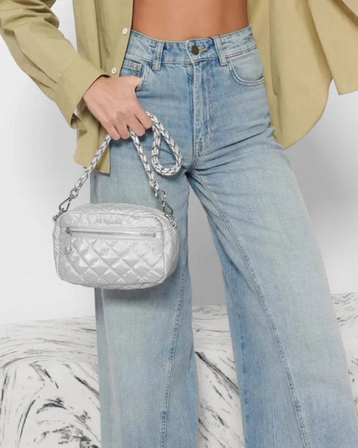 Oyster Metallic Mini Crosby Bag