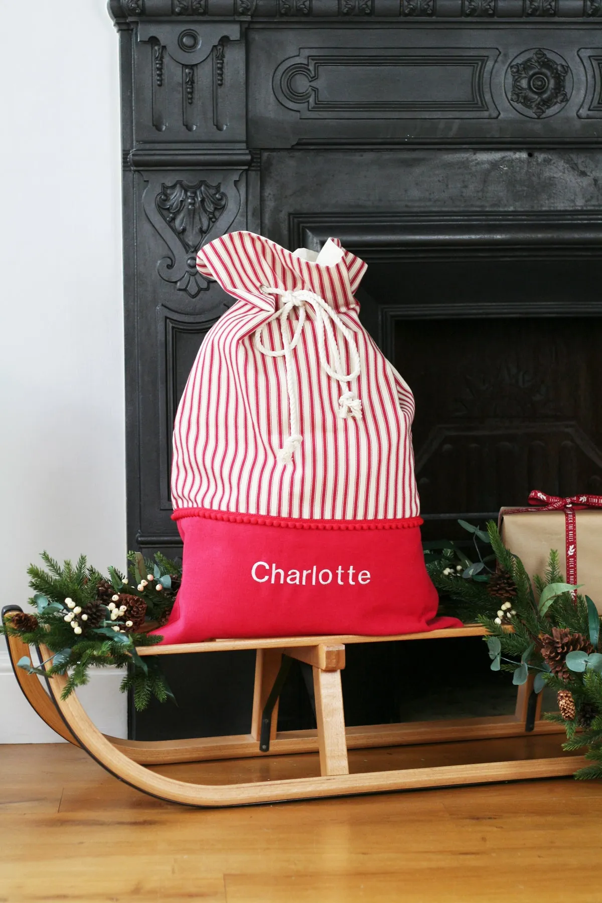 Personalised Santa Sack STRIPES