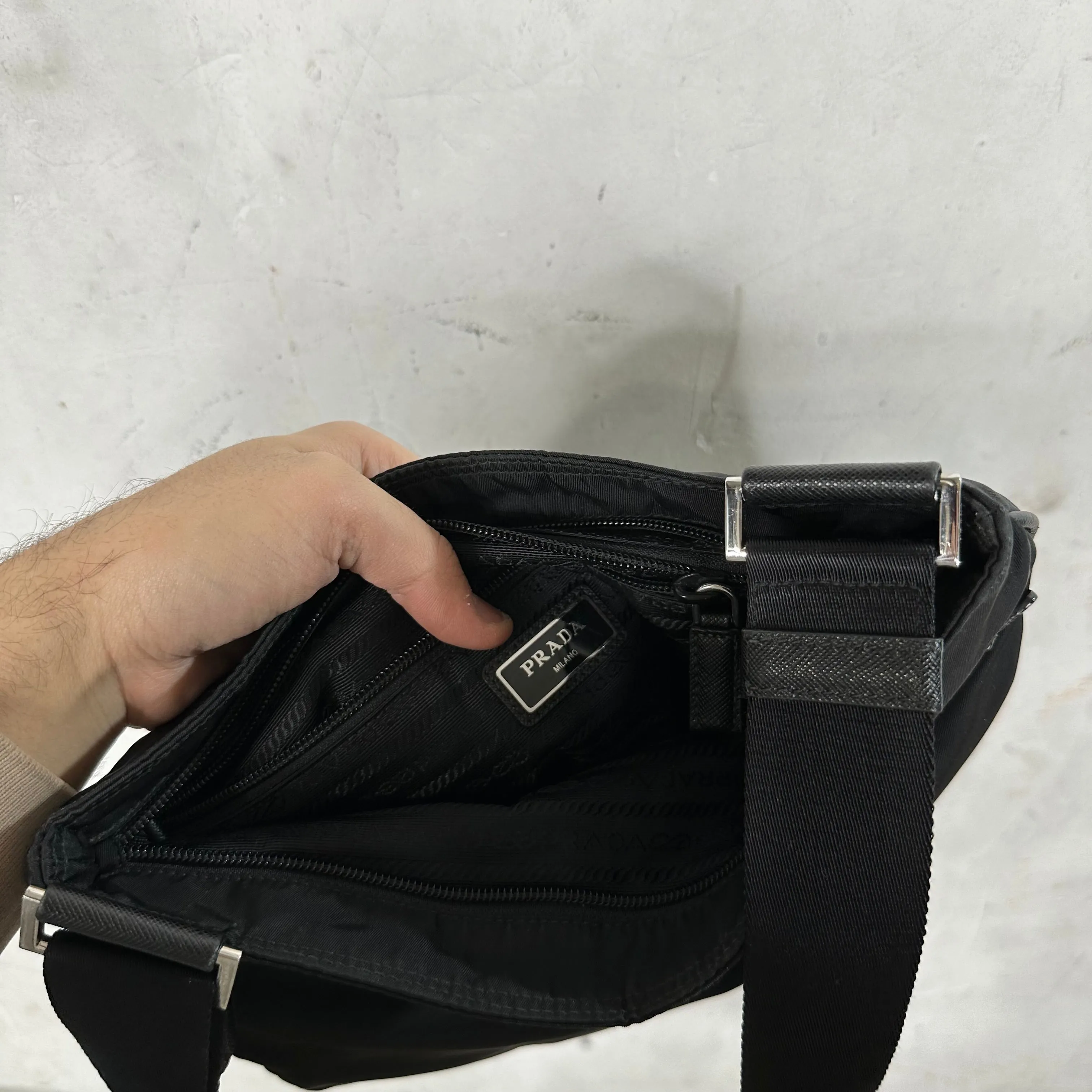 Prada Nylon Messenger Bag