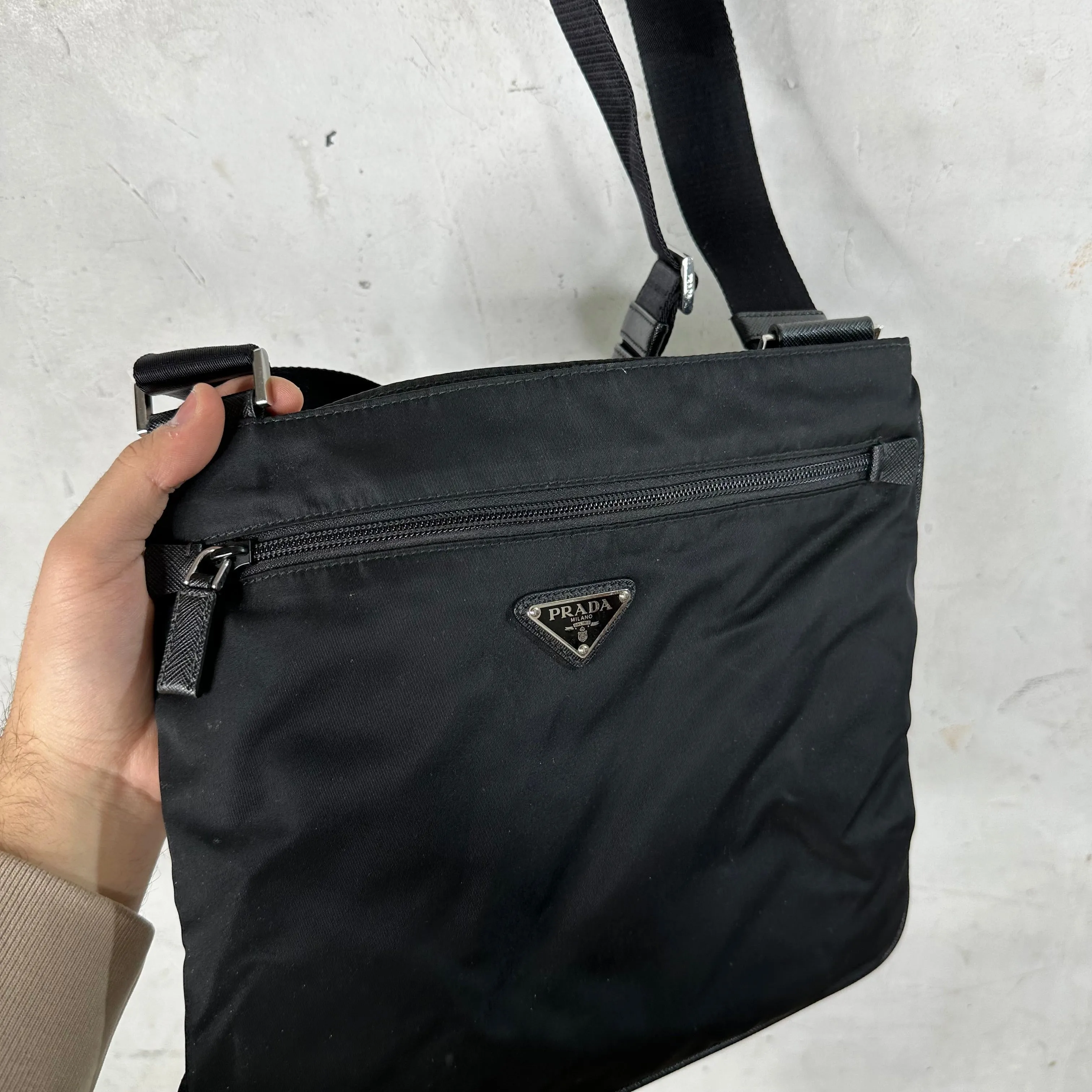 Prada Nylon Messenger Bag