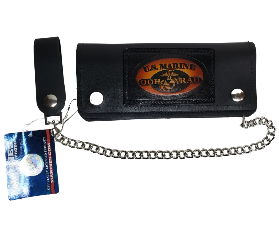 "USMC Semper Fi" 7" Chain Wallet