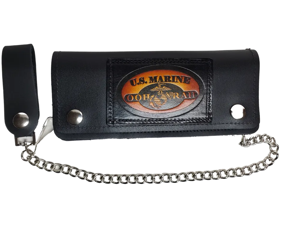 "USMC Semper Fi" 7" Chain Wallet