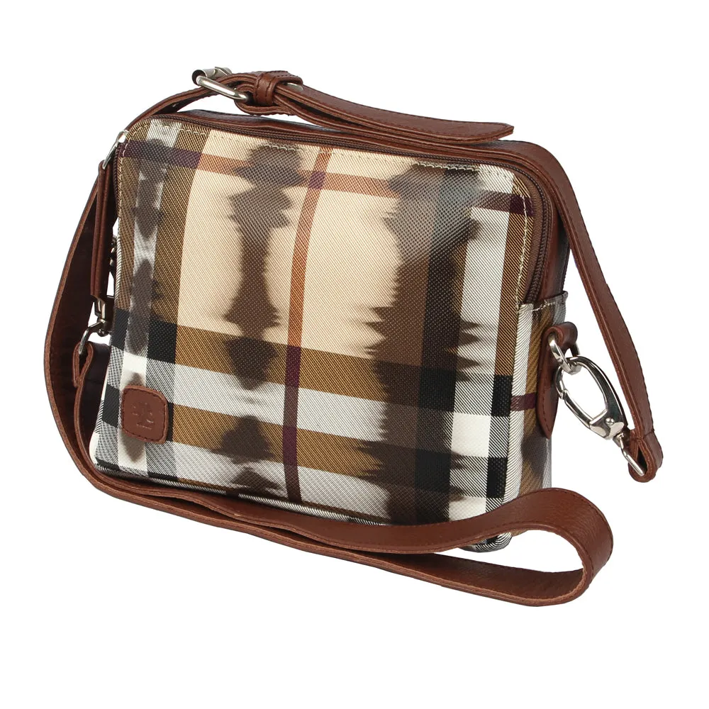 RL Sydney Crossbody Checkered Ladies Bag