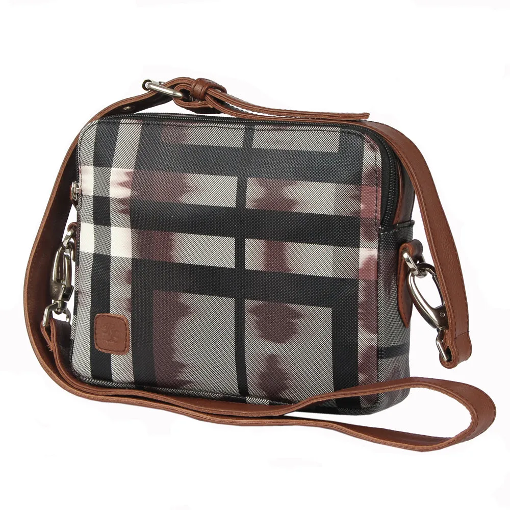 RL Sydney Crossbody Checkered Ladies Bag