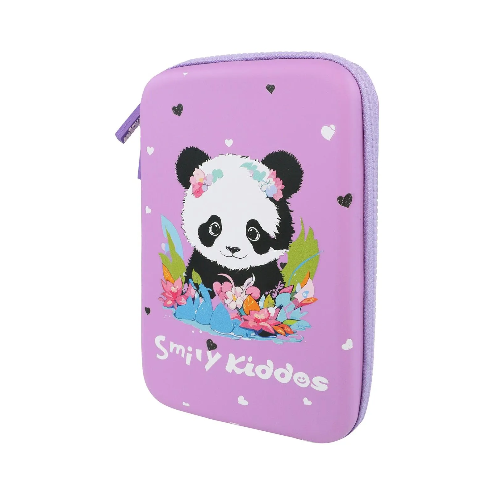 Smily Kiddos Single Compartment Eva Pencil Baby Panda - Purple