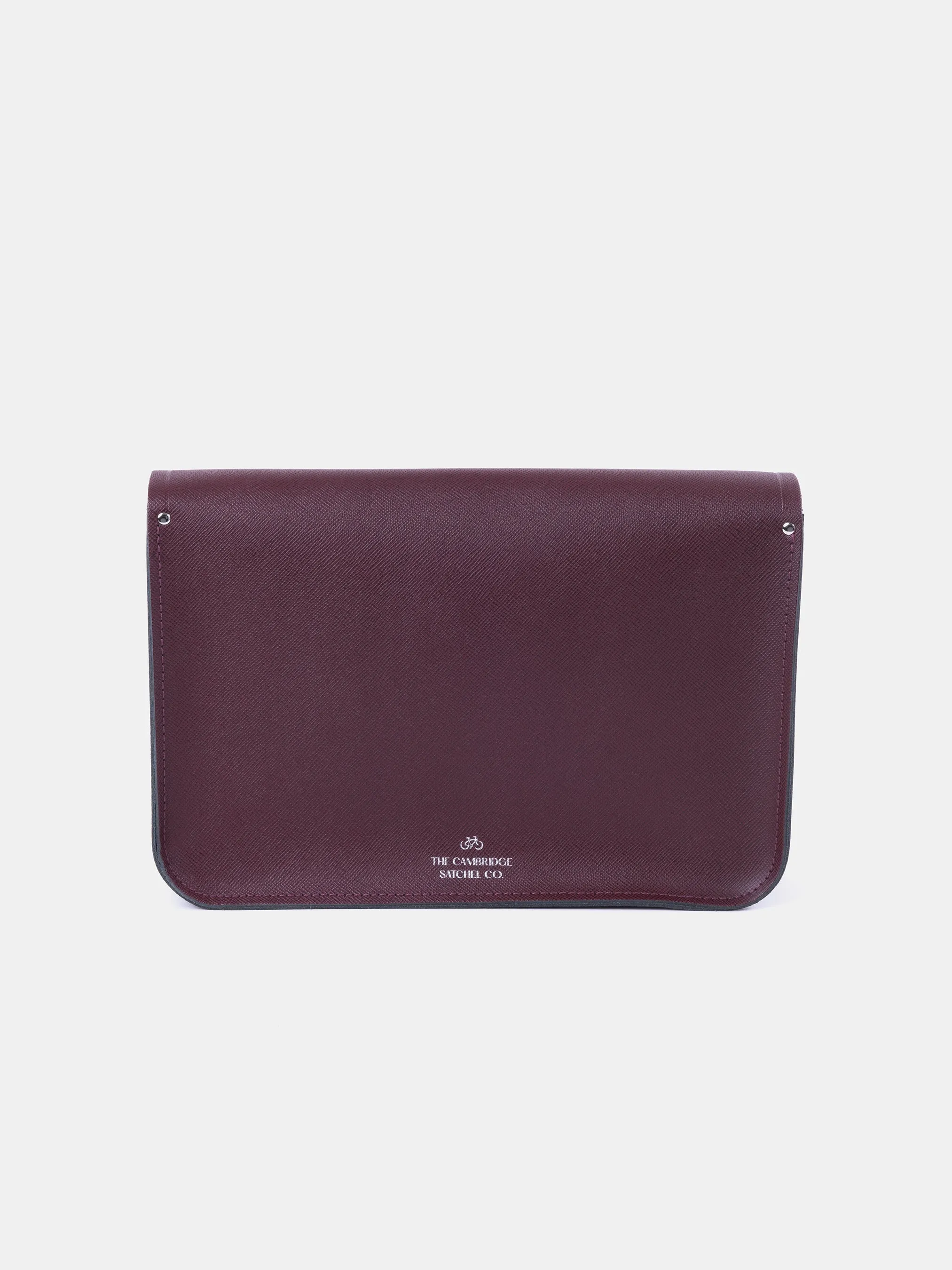 The 14 Inch Satchel - Oxblood Saffiano