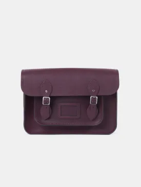 The 14 Inch Satchel - Oxblood Saffiano