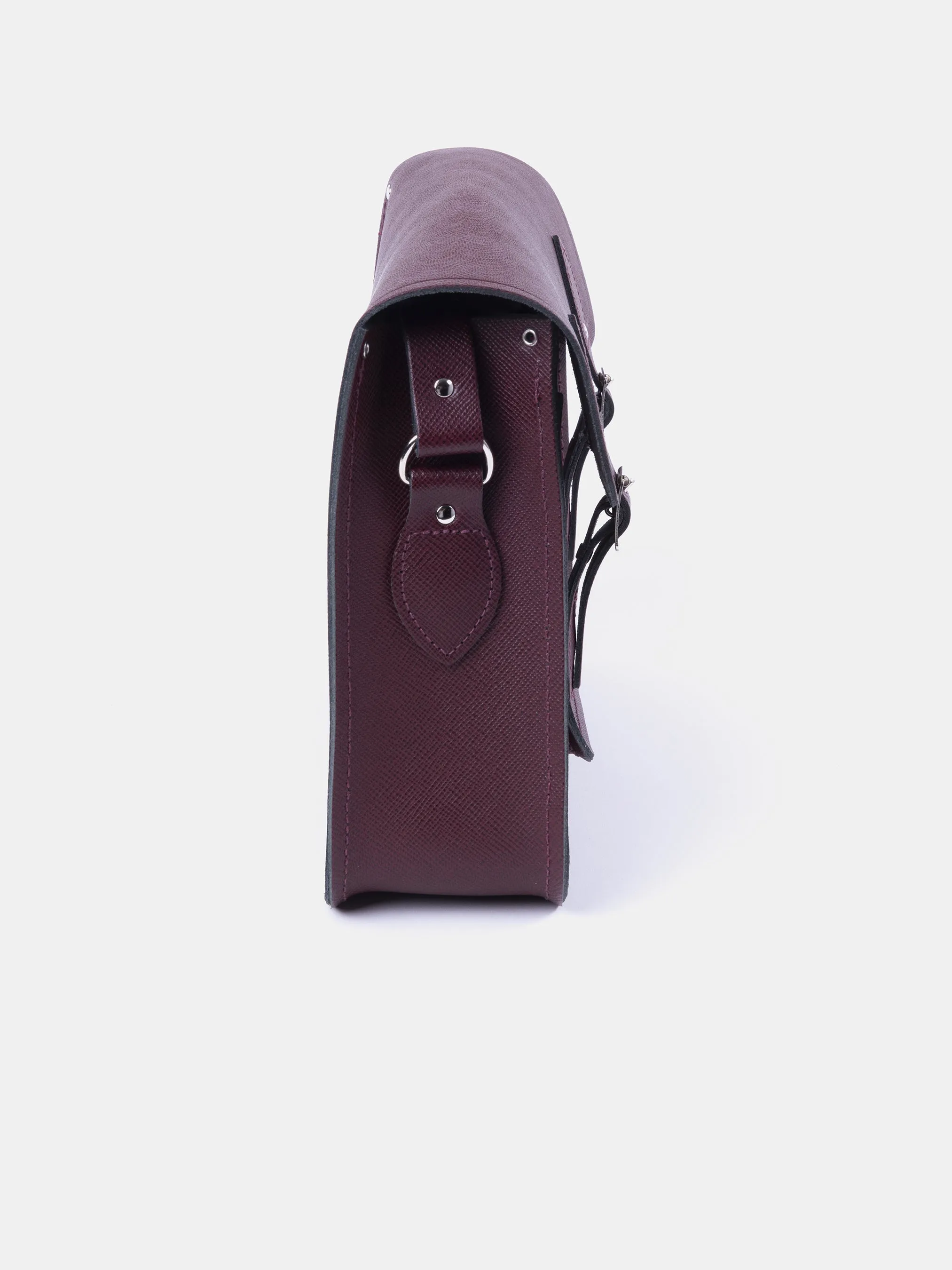 The 14 Inch Satchel - Oxblood Saffiano