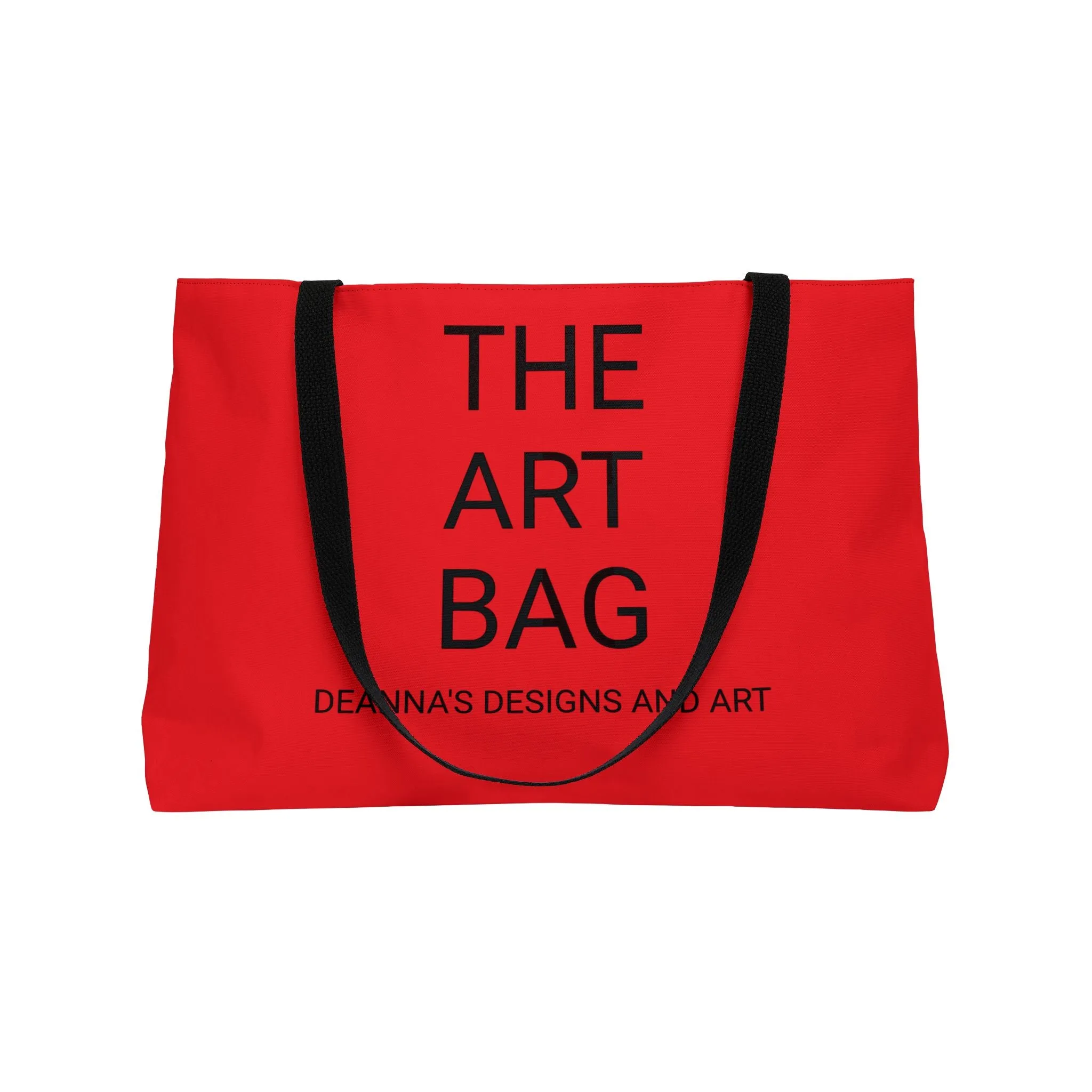 The Red Art Bag by Deanna’s Designs and Art Weekender Tote Bag