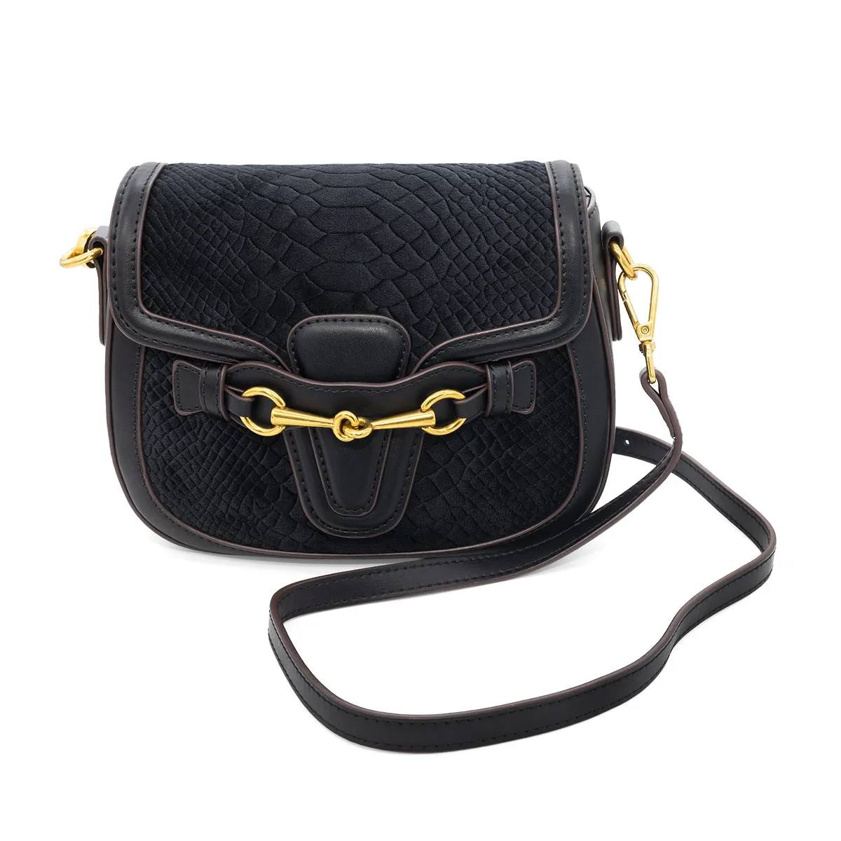 Velvet Bit Crossbody Bag